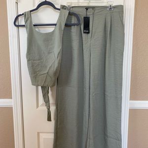 Mint green two piece set NASTY GAL